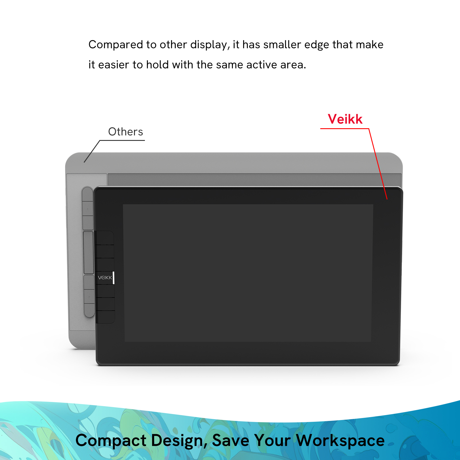 VEIKK Studio VK1200 V2 Full laminated and High resolution Display Tablet
